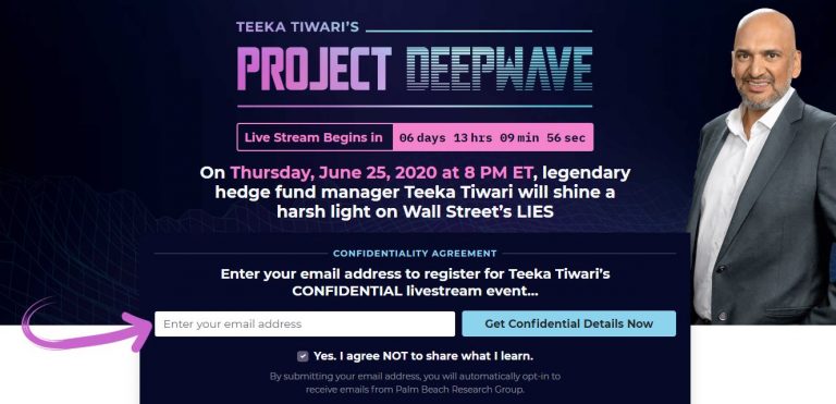 Teeka Tiwari's Project Deepwave