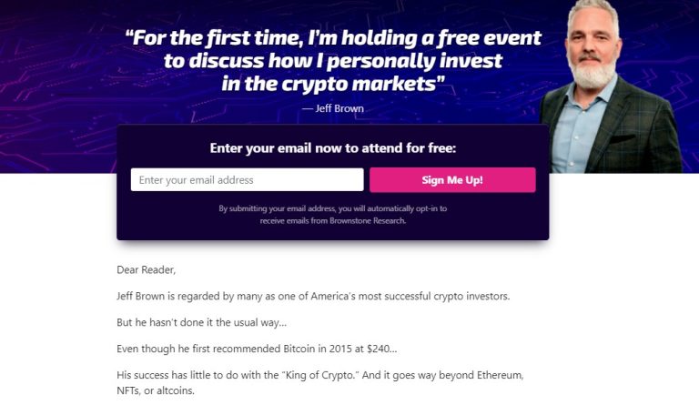 Jeff Brown Crypto Placements Summit