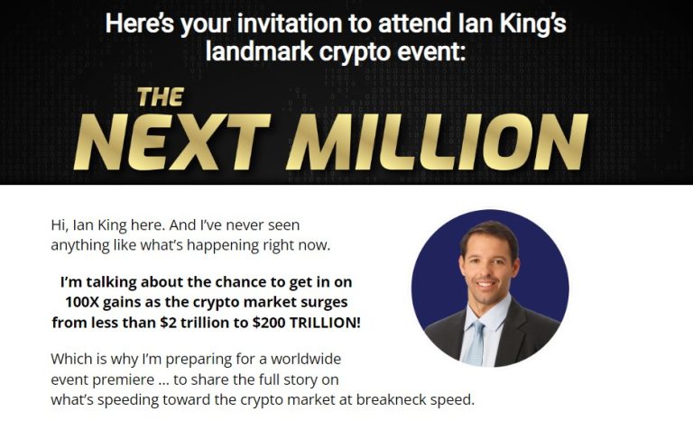 Ian King The Next Million Crypto Event